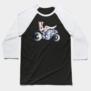 Biker Chick Baseball T-Shirt